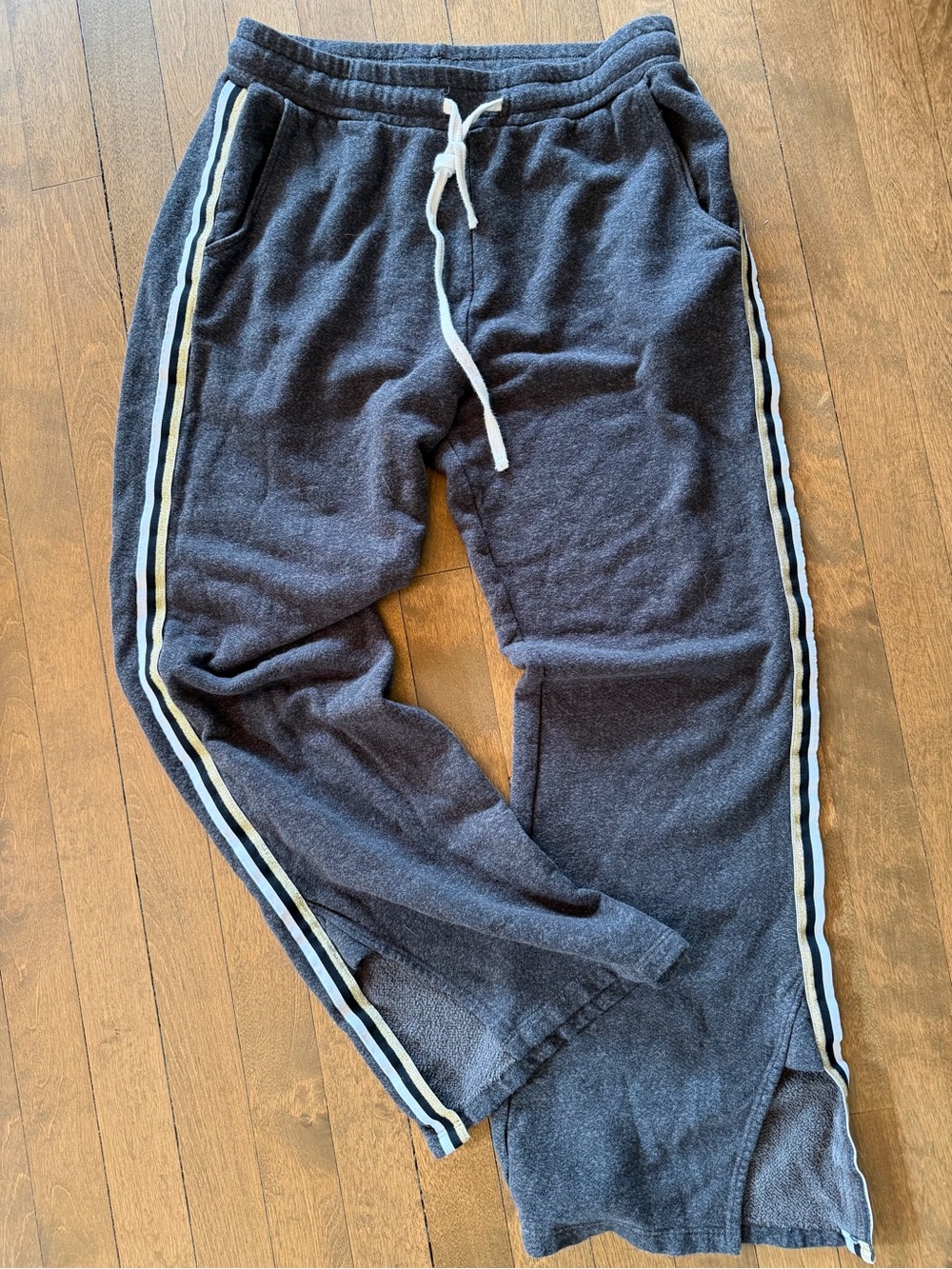 Sundry Dark Gray Joggers with Side Stripes